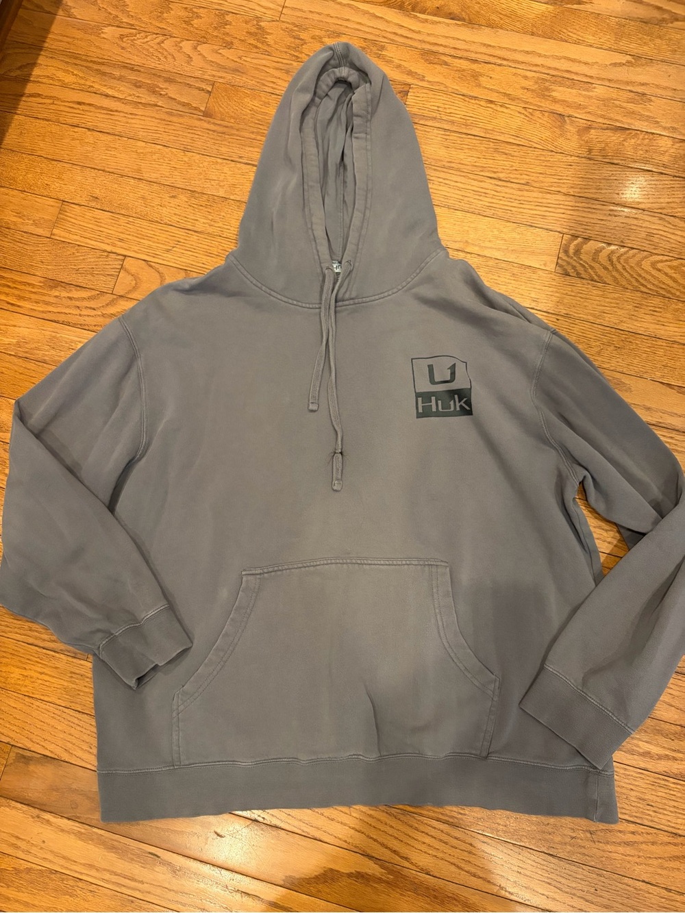 Huk Men's Crewneck Hoodie in Slate Gray XL